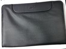 CARTERA DOCUMENTOS PVC NEGRA CON CREMALLERA PEQUEÑA