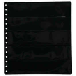 FUNDA PARA SELLOS Y MONEDAS. 5 FILAS.  PARDO.