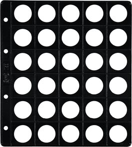 FUNDA MONEDAS PARDO 25 MM 30 MONEDAS