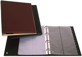 GRAFOPLAS PAQUETE DE 10 FUNDAS DE RECAMBIO PARA TARJETERO EXECUTIVE 8 TARJETAS POR FUNDA