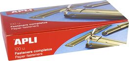 FASTENER METAL DORADO. CAJA 100 UDS. APLI.
