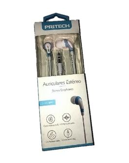 AURICULARES STEREO CC884 COLOR AZUL. PRITECH.