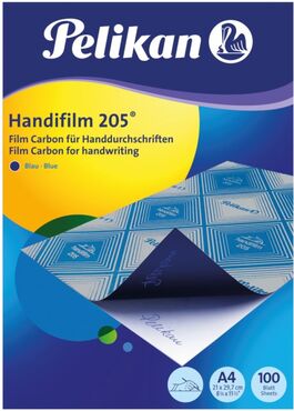 PAPEL CALCO T.FOLIO AZUL PELIKAN HANDFILM 205. 1 UNIDAD.