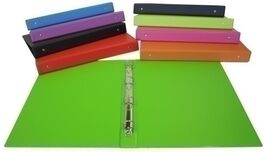 Carpeta de Anillas SARO PVC ESCOLAR Folio 2 anillas 25mm Color Fucsia - Verde