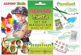 SET MAQUILLAJE ALPINO FIESTA CARNIVAL 6 UDS SURTIDAS