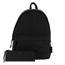 Pack Mochila + Estuche Color Negro - Kalex