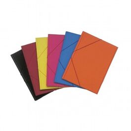 CARPETA GOMAS PVC FOLIO SOLAPA SARO 2321 NEGRO 1/24.