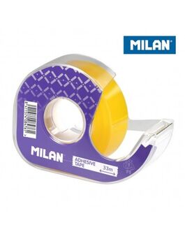 CINTA ADHESIVA 19MMX33M CON DISPENSADOR. MILAN.
