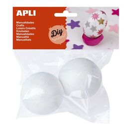 BOLAS POLIESPAN 70MM. PACK 2. APLI.