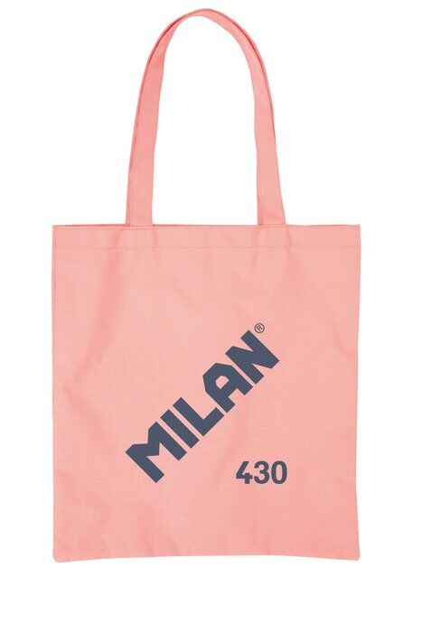 BOLSA TELA TOTE BAG SINCE 1918 ROSA. MILAN.