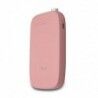 Batera Externa 5000mAh con Cable Integrado y Adaptador Iphone HV-PB017X Rosa.