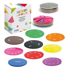Medidores de ángulos 51 piezas 9 colores DOHE educa.