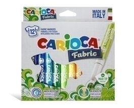 MARCADOR TEXTIL CARIOCA CROMATEX ESTUCHE de 12.