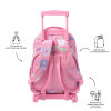 Mochila escolar con ruedas rosa Margaly - Renglones. TOTTO.