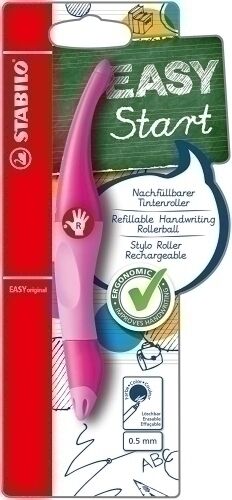 ROLLER T.LIQ. STABILO EASY ORIGINAL para DIESTROS cuerpo ROSA CLARO-ROSA OSCURO.
