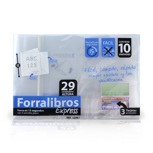 FORRO LIBRO EXPRESS 29CM AJUSTABLE.