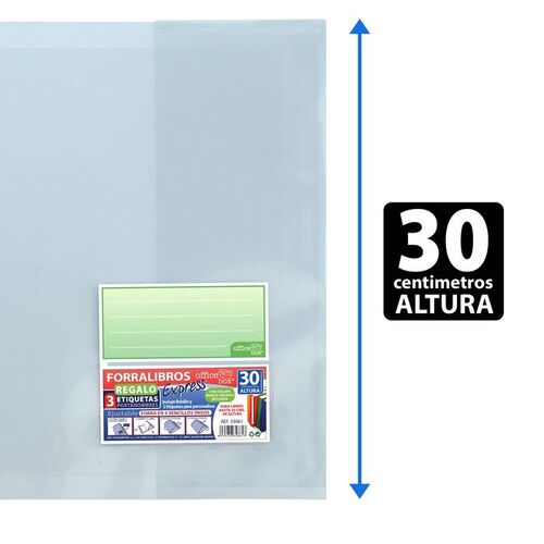 FORRO LIBRO EXPRESS 30CM AJUSTABLE PACK DE 10.