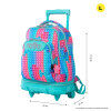 Mochila escolar con ruedas desmontable Pupit - Tiza. TOTTO.