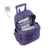 Mochila escolar con ruedas color morado - Trik L. TOTTO.