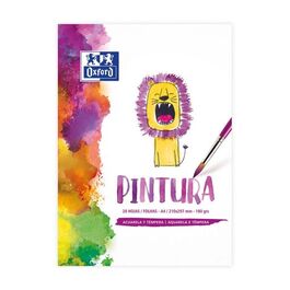 BLOC ACUARELA Y TEMPERA A4 20H KIDS. OXFORD.