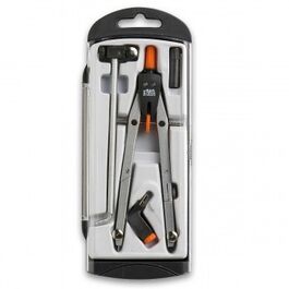 Compás PRAXTON 102-T, Adaptador, Bigotera Y Alargadera.