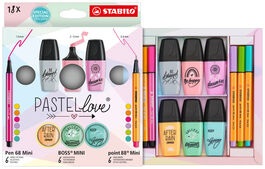 SET MINI WORLD STABILO PASTEL LOVE 18 UDS.