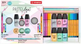 SET MIXTO MINI WORLD STABILO PASTEL LOVE 35 UDS.