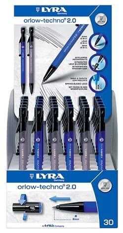 EXPOSITOR 30 PORTAMINAS LYRA ORLOW TECHNO 2MM.