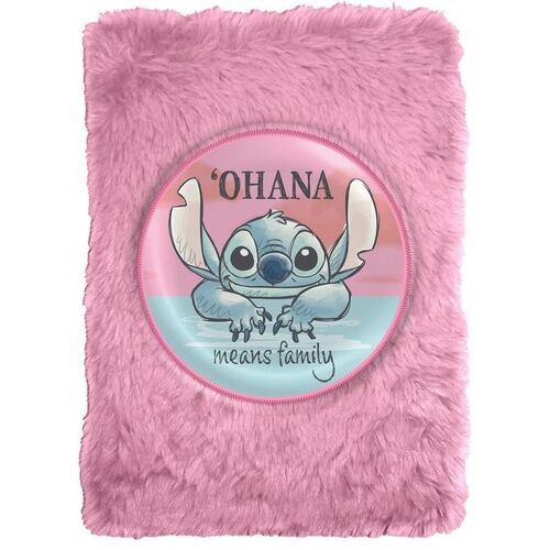 LIBRETA DE PELUCHE STITCH.