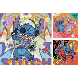 PUZZLE 3X49 PIEZAS DISNEY STITCH.