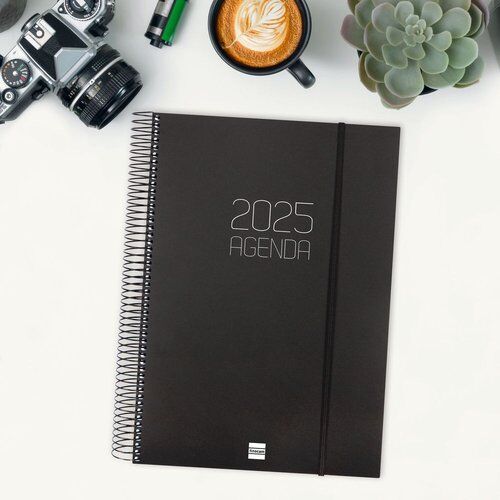 AGENDA ANUAL 2025 OPAQUE E40 DP NEGRO FOLIO. FINOCAM.