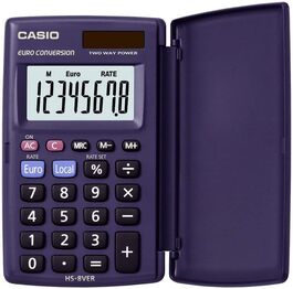 CALCULADORA BASICA BOLSILLO 8 DIGITOS CALCULO DE % CONVERSI.