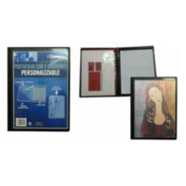 PORTAFOLIO HFP TRES DIVISIONES, PERSONALIZABLE 71469 NEGRO .