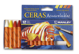 CERA MANLEY ACUARELABLE 12 COLORES.