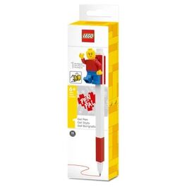 Bolígrafo Tinta Gel Lego con Minifigura Rojo