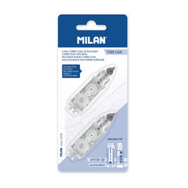 RECAMBIOS CINTA CORRECTORA CILINDRICA PACK DE 2. MILAN