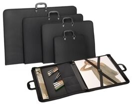 CARPETA A1 - MALETIN CON CREMALLERA, ASA, BOLSILLOS y BANDOLERA. CARCHIVO.