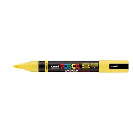 ROTULADOR POSCA PC-5BR BRUSH AMARILLO.