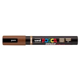 ROTULADOR POSCA PC-5BR BRUSH MARRON.