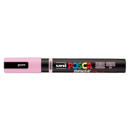 ROTULADOR POSCA PC-5BR BRUSH ROSA CLARO.