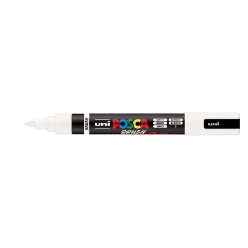 MARCADOR  UNI POSCA PC-5BR BRUSH BLANCO.