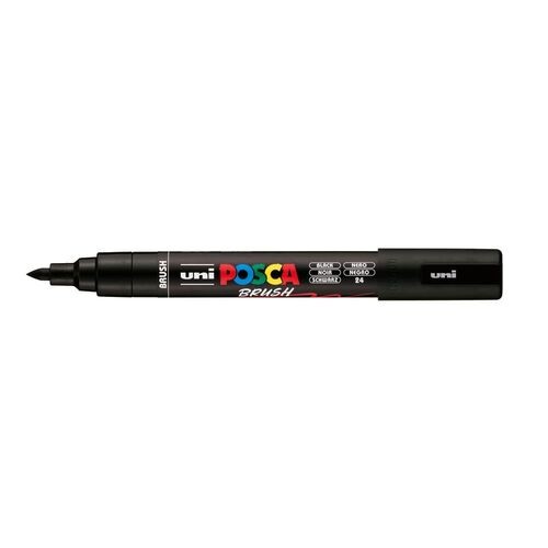 MARCADOR  UNI POSCA PC-5BR BRUSH NEGRO.