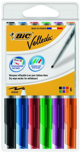 ROTULADOR BIC VELLEDA FELT MEDIO PLW6.