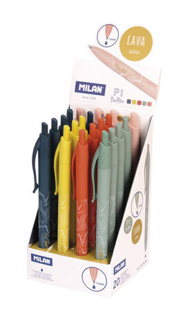 BOLIGRAFO P1 LAVA TINTA AZUL. MILAN.