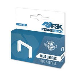 GRAPA CUADRADA 12MM. (CAJA 1.000UD.) FSK.