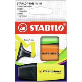 MARCADOR FLUORESCENTE STABILO BOSS MINI 3 COLORES