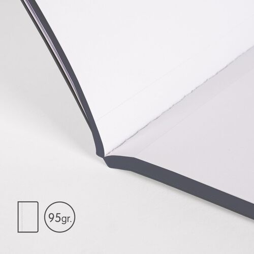 BLOCK A6 ENCOLADO. Papel liso, 48 hojas de 95 gr/m², colección 430 since 1918, azul.