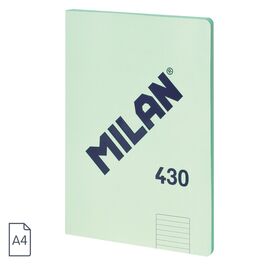 BLOCK A4 ENCOLADO. Papel rayado horizontal, 48 hojas de 95 gr/m², colección 430 since 1918, verde