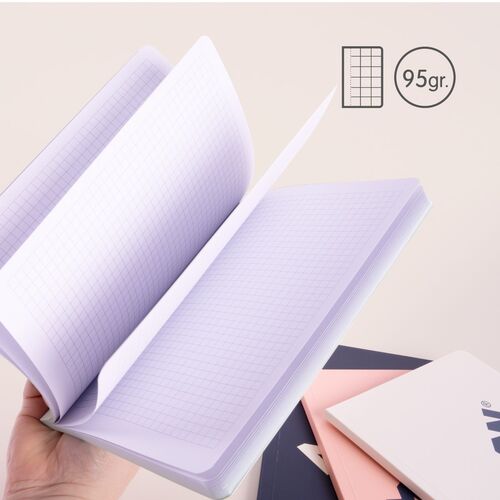 BLOCK A6 ENCOLADO. Papel cuadriculado, 48 hojas de 95 gr/m², colección 430 since 1918, verde.