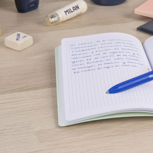 BLOCK A6 ENCOLADO. Papel cuadriculado, 48 hojas de 95 gr/m², colección 430 since 1918, verde.